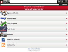 Tablet Screenshot of buncerental.com